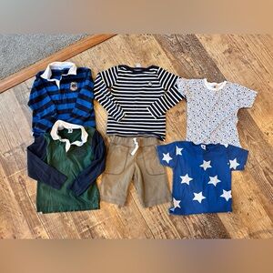 EUC BOYS PETIT BATEAU SHIRT LOT SIZE 8 128 CM